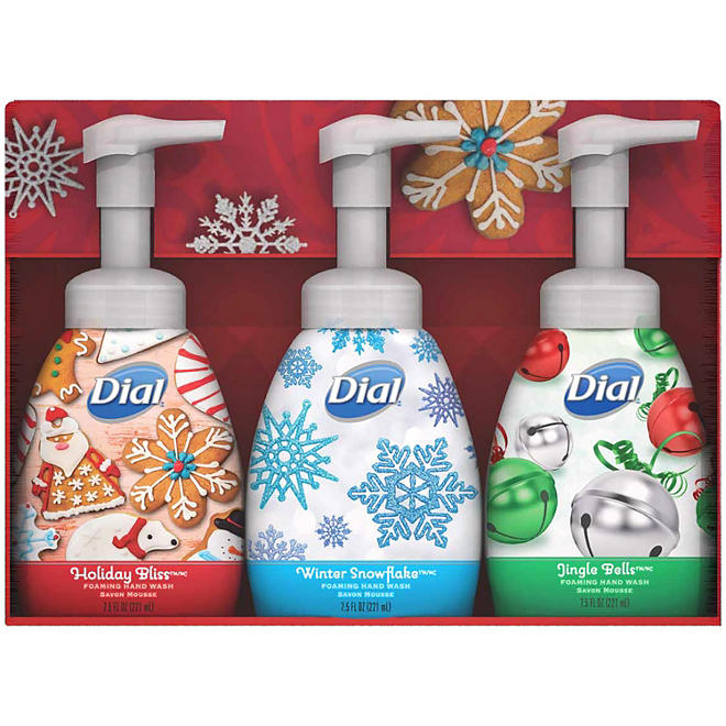 Dial Holiday Foaming Liquid Hand Soap (7.5 fl. oz., 3 pk.)