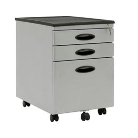 Metal Mobile File Cabinet Plus with Locking Drawers, Assorted Colors