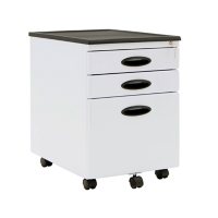 Metal Mobile File Cabinet Plus with Locking Drawers, Assorted Colors