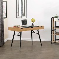 Nook Modern Office Desk with Multiple Soft-Close Storage Compartments, Pre-Assembled (Except Legs)