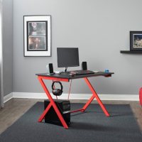 SD Gaming Quest PC Gamer Computer Desk with Charging Station