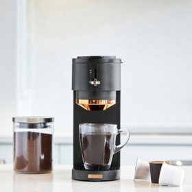 Haden Single-Serve 2 in 1 Coffee Maker for Single-Serve Pods and Ground Coffee