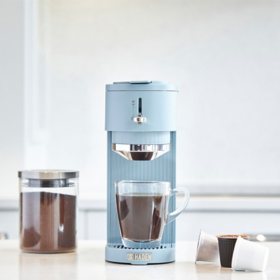 Mr. Coffee Single-Serve Iced & Hot Coffee Maker, Blue