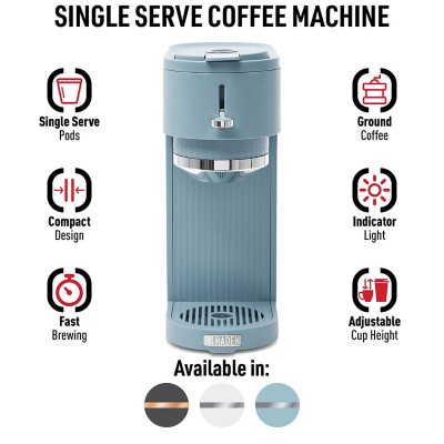 Haden Single-Serve 2 in 1 Coffee Maker for Single-Serve Pods and Ground  Coffee - Sam's Club