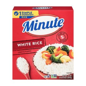 Minute Instant Light and Fluffy White Rice, 72oz.