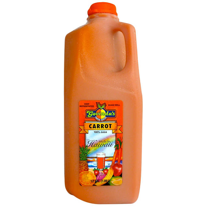 Govinda's Carrot Juice - 1/2 gal.