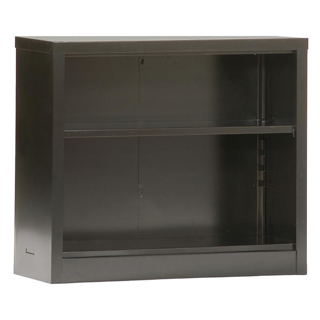Sandusky Quick Assembly Black Color Steel Bookcase - 34.5"W x 13"D x 30"H