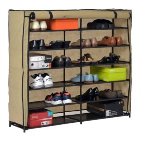 Muscle Rack 7 Level Shoe Rack With Cover Sam S Club