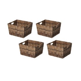 Small Woven Rectangle Storage Basket Gray - Brightroom™