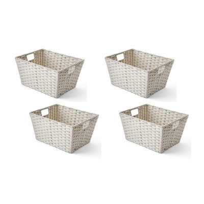 GRAY Member's Mark Decorative Woven Storage Baskets Set of 4 FREE SHIPPING* 
