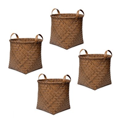 Member's Mark Handwoven Large Round Storage Basket Set (4 Pack) - Sam's Club