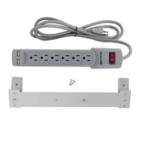 Seville Classics UltraHD® Power Strip With Mounting Bracket