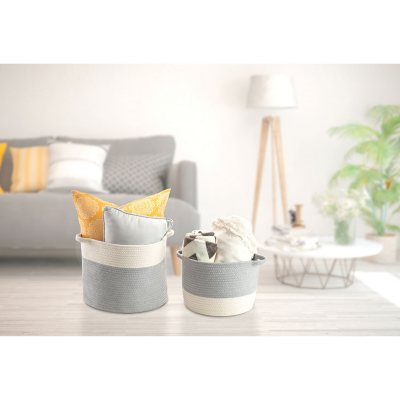 Seville Classics 2Piece Foldable Rope Baskets Sam's Club