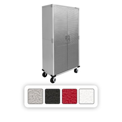 36 in. W x 72 in. H x 18 in. D Metal Storage Cabinet with 2 Doors Locking  Freestanding Cabinet for Garage Office Kitchen