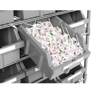 Heyward Commercial 7 Shelf Bin Rack Storage System WFX Utility