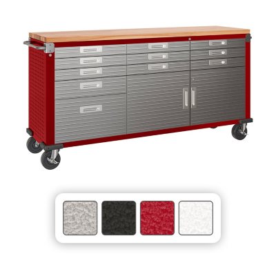 Seville Classics UltraHD Rolling Workbench - Red