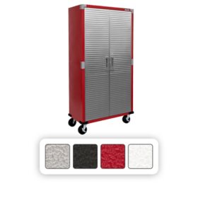 Seville Classics UltraHD Steel Tall Storage Cabinet, 36" W x 18" D x 72" H