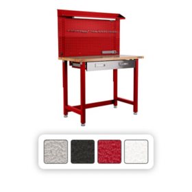 Seville Classics UltraHD Lighted Workbench, 48" W x 24" D x 65.5" H		
