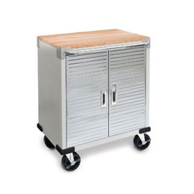 Seville Classics Ultrahd 2 Door Rolling Cabinet Sam S Club