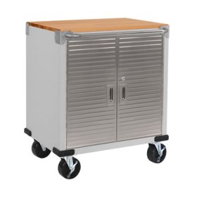 Seville Classics Ultrahd 2 Door Rolling Cabinet Sam S Club