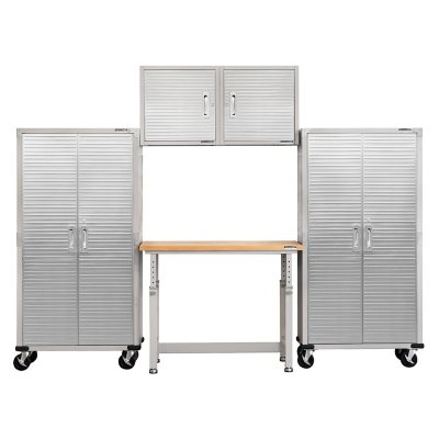 Seville Classics UltraHD 6-Piece Steel Garage Cabinet Storage Set