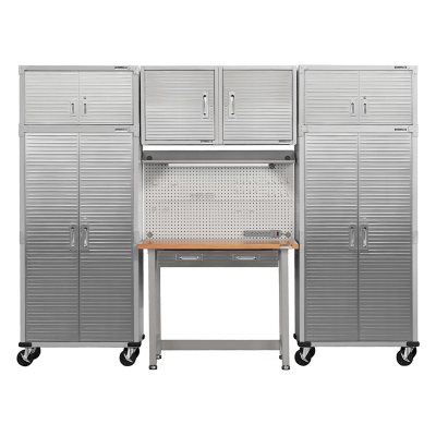 Seville Classics UltraHD 7-Piece Steel Garage Cabinet Storage Set
