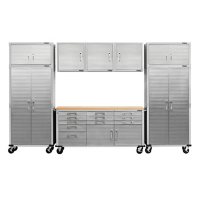 Seville Classics UltraHD 8-Piece Steel Garage Cabinet Storage Set Deals