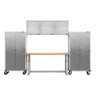 Seville Classics UltraHD 6-Piece Steel Garage Cabinet Storage Set