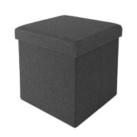 Seville Classics Foldable Storage Cube/Ottoman