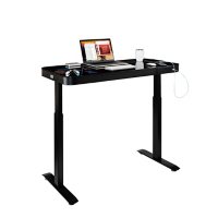 AIRLIFT Height Adjustable Electric Glass Desk, Various Colors
