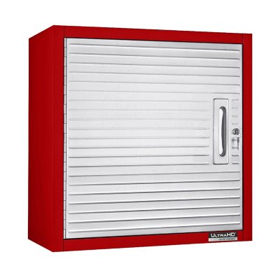 Seville Classics UltraHD Wall Storage Cabinet, 24' W x 12' D x 24' H - Red:- Red