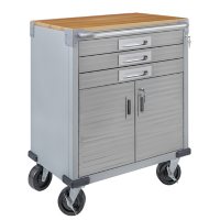 Seville Classics UltraHD 3-Drawer Rolling Lockable Storage Cabinet