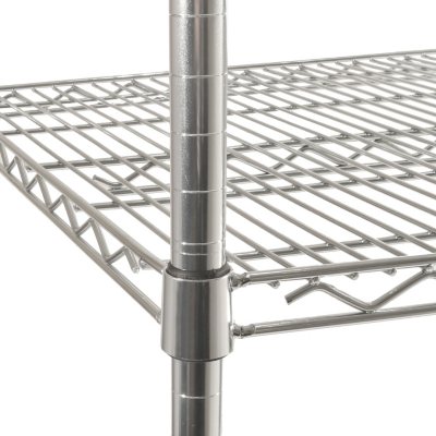 5-Tier Commercial Grade Heavy Duty Steel Wire Shelving Unit in Chrome (48  in. W x 72 in. H x 18 in. D)