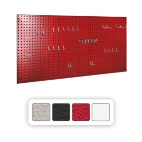 Seville Classics UltraHD 2-Piece Pegboard Set with 23 Piece Hook Assortment, 24" L x 24" W