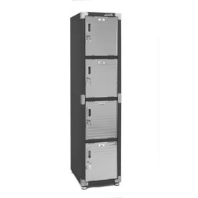 Seville Classics UltraHD® 4-Door Locker Cabinet, 15" W x 18" D x 72" H