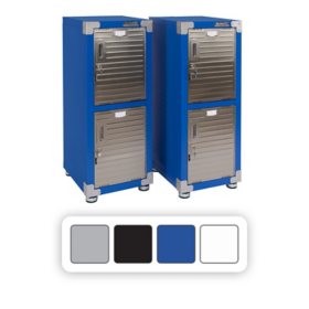Seville Classics UltraHD 4-Door Stackable Locker Cabinets, 15" W x 18" D x 73.9" H