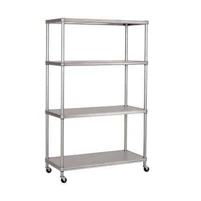 Member’s Mark Home 4-Tier Steel Shelving with Shelf Liners, 36" W x 14" D x 56.5" H - Sam's Club