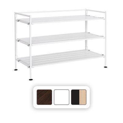 Seville Classics 3-Tier Resin Slat Shoe Rack, 26.5 W x 12.2 D x 19 H -  Sam's Club