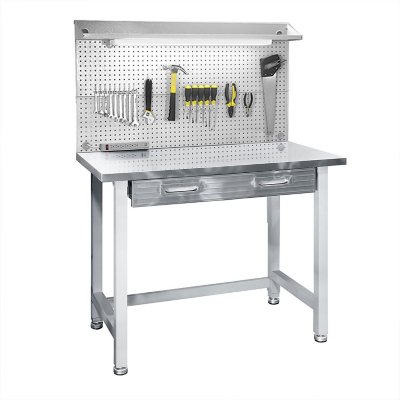 Seville Classics UltraHD Commercial Heavy-Duty Workcenter, with Pegboard  Workbenches