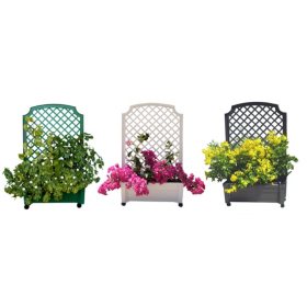 Calypso Self-Watering Planter with Trellis and Wheels (Various Colors)