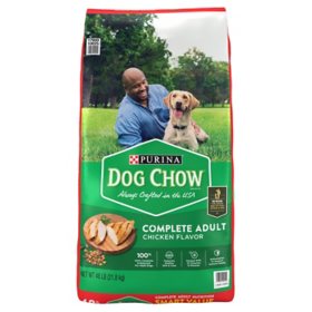 Purina Dog Chow Complete Adult Dry Dog Food, Chicken Flavor (48 lbs.)
