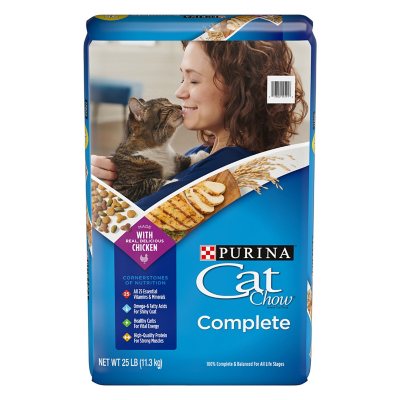 Purina Cat Chow Complete Dry Cat Food 25 lbs. Sam s Club