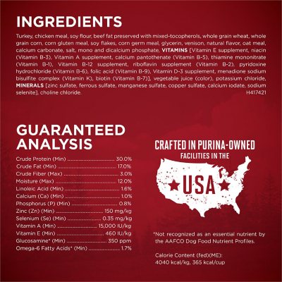 Purina ONE SmartBlend True Instinct Real Turkey Venison Adult Dry Dog Food 40 lbs. Sam s Club