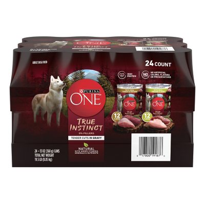 Purina one true instinct wet hot sale dog food