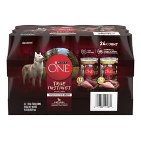 Purina ONE Natural True Instinct Wet Dog Food, Variety Pack, 13 oz., 24 ct.