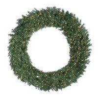 60" Aspen Spruce Wreath with Lights