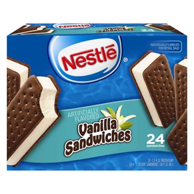 Nestlé® Vanilla Ice Cream Sandwiches - 24/3.5 oz. - Sam's Club