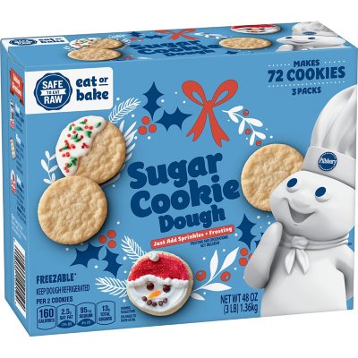 Pillsbury Sugar Cookie Dough 3 Lbs 3 Pk Sam S Club