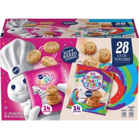 Pillsbury Soft Baked Mini Funfetti and Cinnamon Toast Crunch Cookies Variety Pack 28 pk.