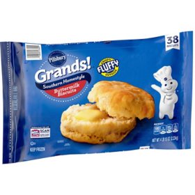 Pillsbury Grands! Southern Homestyle Buttermilk Biscuits, Frozen Dough 38 ct.